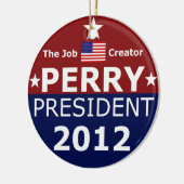 Ga Perry 2012 voor kerstboom Keramisch Ornament (Links)