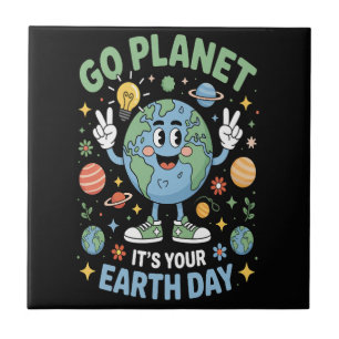 Ga Planete Het Is Jouw Aardedag Tegeltje