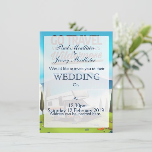 Ga reizen, bezoek moeder naturen Wilderness RV. Kaart (Staand voorkant)