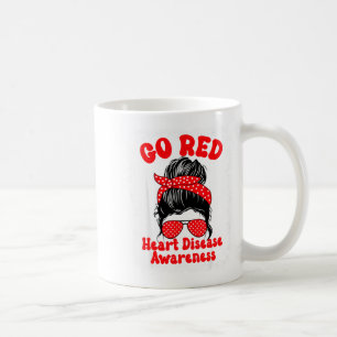 Ga Rode Hartziektebewustzijn Wij dragen rood in fe Koffiemok