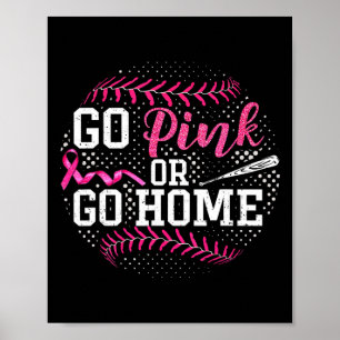 Ga Roze Of Ga Naar Huis Borstkanker Zachte Poster