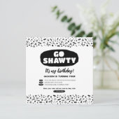 Ga Shawty Het is jouw verjaardag, Hip Hop Rap Part Kaart (Staand voorkant)