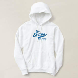 Ga Skien – Minimalistisch Wintersporten Typography Hoodie