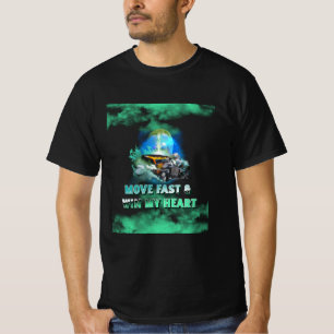 Ga snel en win mijn hart F1 Vervoer T-shirt