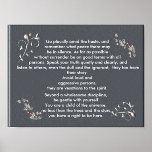 Ga snel in de haast - kunstdruk poster