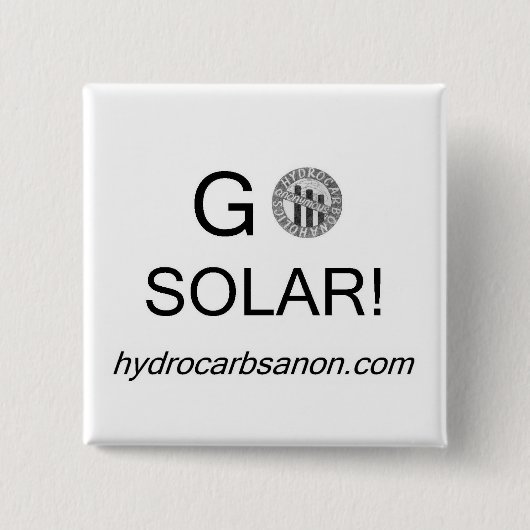 Ga Solar. Knoop Vierkante Button 5,1 Cm (Voorkant)