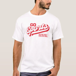 Ga sporten doe het ding winnen de punten grappig r t-shirt
