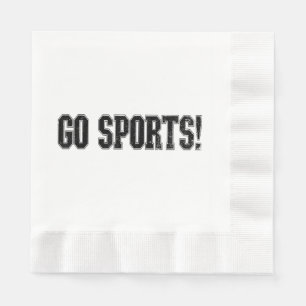 Ga sporten! Grappige  Sport Fan Go Sport Servet