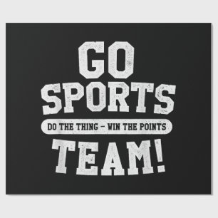Ga sportteam! Grappige sporten Cadeaupapier