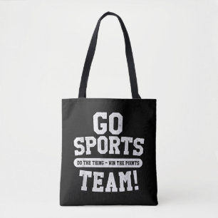 Ga sportteam! Grappige sporten Draagtas