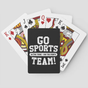 Ga sportteam! Grappige sporten Pokerkaarten