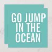 Ga springen in de Ocean Folded Note Kaart (Voorkant / Achterkant)