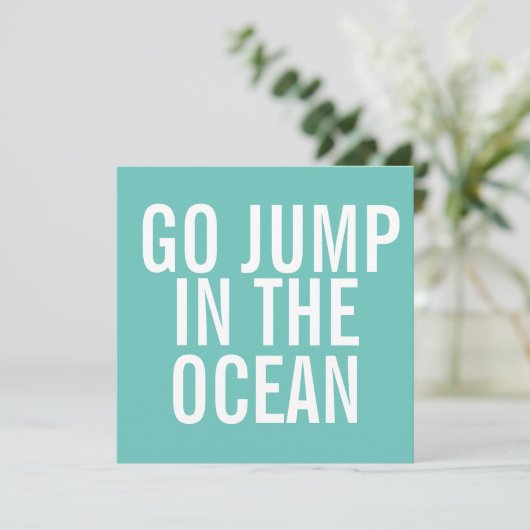 Ga springen in de Ocean Folded Note Kaart (Staand voorkant)