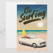 Ga surfen Reisposter! Briefpapier (Voorkant / Achterkant)
