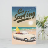 Ga surfen Reisposter! Briefpapier (Staand voorkant)
