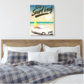 Ga surfen Reisposter! Canvas Afdruk (Insitu (Slaapkamer))