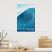 Ga Surfen Reisposter Poster (Keuken)