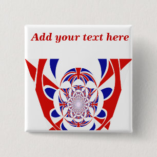 Ga Team!, #3_ Vierkante Button 5,1 Cm