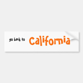 Ga terug naar Californië Bumpersticker