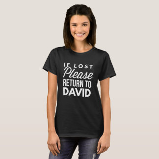 Ga terug naar David als het verloren is. T-shirt