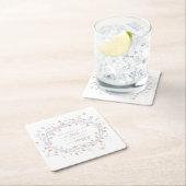 Ga uit met Joy - Isaiah 55:12 Vierkante Kartonnen Onderzetter (Insitu)