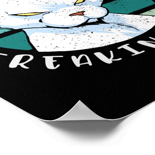 Ga uit mijn weg, een loser, Moody Cat Invitat Poster (Hoek)