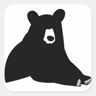 Ga uit Silhouette Vierkante Sticker