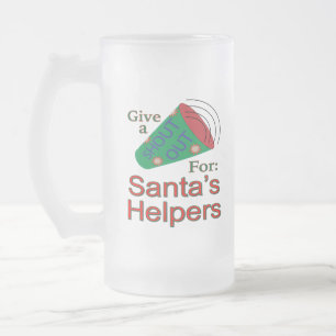 Ga uit voor de hulp van de kerstman matglas bierpul