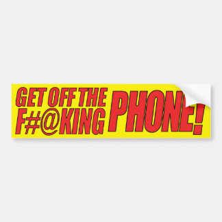 Ga van de (gele) Bumpersticker F#@king van de Tele