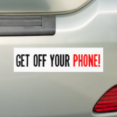 Ga van je telefoon af bumpersticker (Op auto)