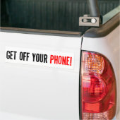 Ga van je telefoon af bumpersticker (Op Truck)