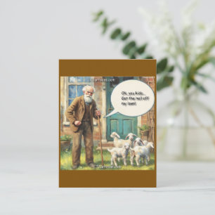 Ga Van Mijn Gazon – Geiteneditie Briefkaart