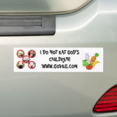GA VEG BUMPERSTICKER (Op auto)