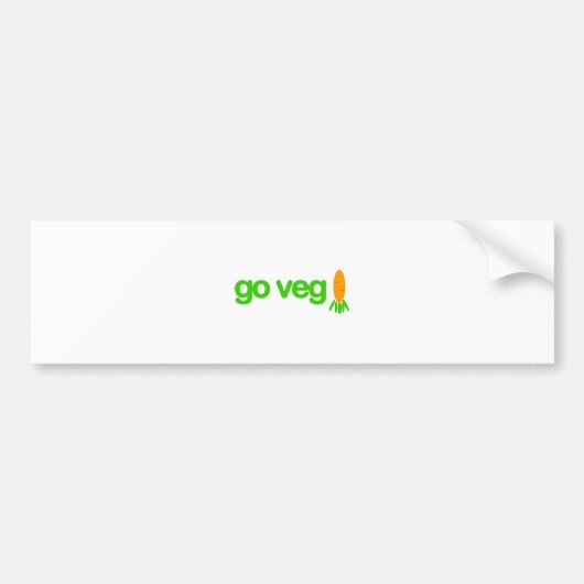 Ga Veg! Bumpersticker (Voorkant)