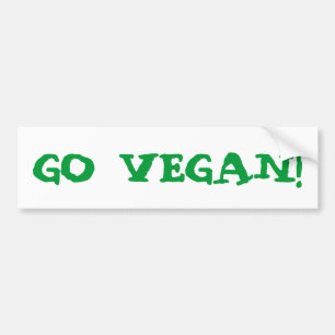 GA VEGAN! BUMPERSTICKER