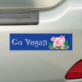 Ga Vegan Bumpersticker (Op auto)