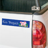 Ga Vegan Bumpersticker (Op Truck)