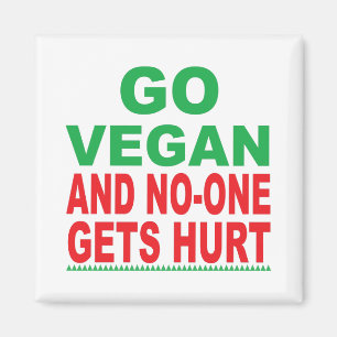 Ga Vegan en no-one krijgen Hurt, Vegan Magnet Magneet