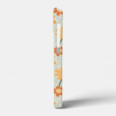 Ga vegan!  retro muted 1970s bloemen Case-Mate iPhone case (Achterkant / Links)