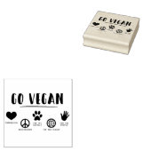 Ga Vegan Rubberstempel (Gestempeld)
