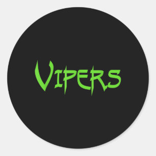 Ga Vipers Voetbal Honkbal Cheer Team Fan Ronde Sticker