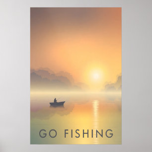 Ga vissen Reisposter Poster