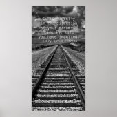 Ga vol vertrouwen in de richting van je dromen - poster (Voorkant)