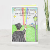 Ga vol vertrouwen Rainbow Afstuderen Kaart (Voorkant)