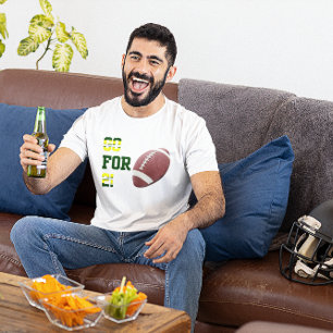 Ga voor 2 de Groene Kleuren van het Team van het F T-shirt
