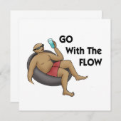 Ga voor de Flow Invitation Kaart (Voorkant / Achterkant)