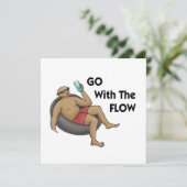 Ga voor de Flow Invitation Kaart (Staand voorkant)