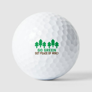 Ga voor een groene omgeving golfballen