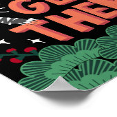 Ga voor hen Japan Tiger Positivity bemoediging Poster (Hoek)