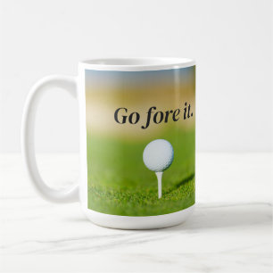 Ga voor het golfspel Quote Coffee Mok
